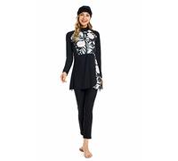 BaJooruly Modest Swimsuit for Women Plus Size Bukini for Girls Full Coverage Bathing Suit Swimming Costume(5XL,J9)