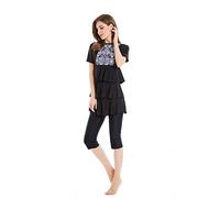 BaJooruly Swimming Costume Burkini Swimwear for Womens Modest Short Sleeve Swimsuit Surfing Suit Swimming Beachwear(XXL,J6)