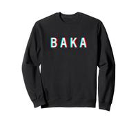 Baka Anime Meme - Anaglyphe Vaporwave Anime Manga Sweatshirt