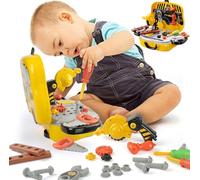 BAKAJI 8050534662092 Mallette Outils pour Enfants avec Accessoires, 31 pièces, Multicolore