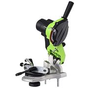 Bakaji Aiguiseur électrique de banc pour chaîne tronçonneuse affûteuse chaîne avec serrage automatique et angle d'affûtage réglable, puissance 85 W 5000 Rpm Disque 104 mm inclus