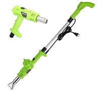 Bakaji Brûleur herbe électrique 2 000 W désherbant Thermique Pour Erbacce Manche Télescopique + Pistolet Température Sélection 80/600 degrés avec 4 embouts interchangeables Entretien Jardin