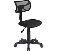 BAKAJI Chaise pivotante Bureau, Plastique, Noir, 75/87cm