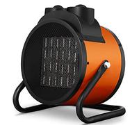 Bakaji Chauffage électrique avec éléments chauffants en céramique, chauffage industriel, puissance 3000 W, thermostat réglable, fonction ventilateur froid, inclinaison réglable (3000 W)