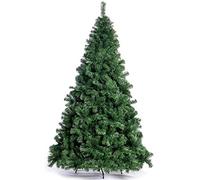 BAKAJI Grand Sasso Sapin de Noël Super épais pin Vert, Base Croix en métal, Pliable, très Haute qualité, Montage Facile avec Branches à greffer (210 cm)