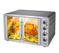 Bakaji Home Four Four électrique Ventilé Puissance 2200W avec double porte lumière intérieure sélection de cuisson température réglable minuterie et accessoires (55 litres)