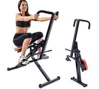 BAKAJI Instrument Total pour Corps d'entraînement de Remise en Forme, Cardio Gym Abdominales, Poitrine épaules, Jambes avec Assise rembourrée réglable, Structure en Acier Inoxydable Pliable (Orange)