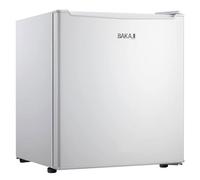 BAKAJI Mini réfrigérateur bar 4 compartiments, capacité 46 l, hôtel, maison, bureau, studio, camping, dimensions 49 x 44 x 49 cm, couleur blanc