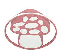 BAKAJI Plafonnier de chambre pour enfants, puce 72 LED, haute luminosité, 28 W, 2 800 lumens, lumière dimmable, couleur réglable, lampe lustre, plafond en métal avec télécommande (Champignon)