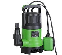 Bakaji Pompe à immersion électro-pompe submersible pour eaux usées, puissance 750 W, portée 13 000 l/h, profondeur maximale 7 mètres avec fond plat, poignée pour le transport et câble 10 mètres