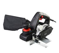Bakaji Rabot électrique Lamelleuse Raboteuse à bois Puissance 900 W Ponceuse Vitesse 16500 tr/min Largeur de coupe 82 mm Profondeur réglable 0 - 3 mm avec aspirateur intégré Sac + guide parallèle