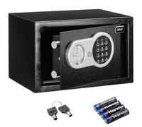 BAKAJI Safe Alarm Coffre Fort Électronique - avec Serrure à Combinaison Numérique - Coffret pour Objets de Valeur - Contenance 5L - 20 x 19,5 x 30,5 CM
