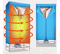 Bakaji Sèche-linges Électrique avec Minuteur 180 min 65 x 45 x 138 cm