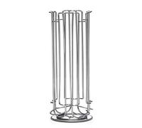 Bakaji Support pour capsules de café Dolce Gusto Insertion verticale en métal argenté (24 places)