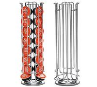 Bakaji Support pour capsules de café Dolce Gusto Insertion verticale en métal argenté (32 places)