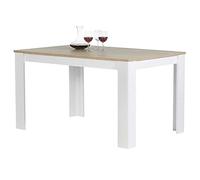 Bakaji Table de Salle à Manger de Cuisine Forme rectangulaire Design Moderne en Bois MDF Finition en mélamine Dimensions 120 x 80 x 74 cm Décoration Maison
