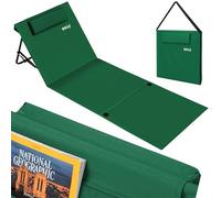 BAKAJI Tapis de Chaise Longue de Plage Pliable imperméable réglable 5 Positions Fermeture rembourrée Sac de Transport Support Dossier Camping résistant au Sable