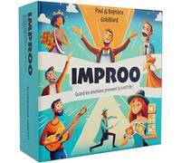 Bakakou IMPROO Jeu d'Ambiance et d'Improvisation Déjanté, 4 à 8 Joueurs | Piochez une situation et une émotion, puis improvisez la scène la plus convaincante. Les cartes guident même les débutants.
