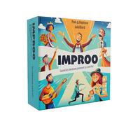 Bakakou IMPROO - Jeu de Société, Jeu d’Ambiance et d’Improvisation Théâtrale, Rires et Emotions Garantie, Jeux de Société Adultes, 90 Cartes avec des Rôles, Conçu en France, Ideal comme Idée Cadeau