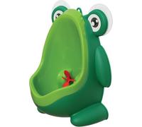 BAKAMITAYI Pee-Pod Urinoir d'apprentissage de la propreté Grenouille avec bol amovible et cible rotative Vert foncé