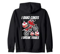 Bake Cakes Motocross Cuisson Dirt Bike Rider Offroad Biking Sweat à Capuche
