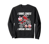 Bake Cakes Motocross Cuisson Dirt Bike Rider Offroad Biking Sweatshirt
