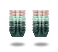 Bake Choice 400 pièces Mini caissettes à cupcakes pour la cuisson,en parchemin pour mini moules à cupcakes, caissettes à cupcakes de Noël de qualité alimentaire pour décorations de Noël