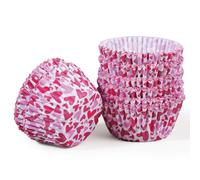 Bake Choice Lot de 200 doublures à cupcakes roses de taille standard pour la Saint-Valentin, de qualité alimentaire, sulfurisé