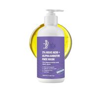 BAKE Nettoyant visage éclaircissant à l'acide kojique à 2 % avec alpha arbutine et niacinamide | Nettoyant visage débronzant | Pour la pigmentation, les taches sombres et le bronzage | Lavage