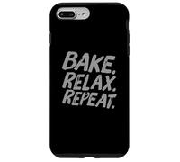 Bake Relax Repeat Hi I'm The Baker It's Me Funny Baker Citation Coque pour iPhone 7 Plus/8 Plus