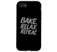 Bake Relax Repeat Hi I'm The Baker It's Me Funny Baker Citation Coque pour iPhone SE (2020) / 7/8