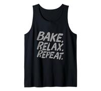 Bake Relax Repeat Hi I'm The Baker It's Me Funny Baker Citation Débardeur