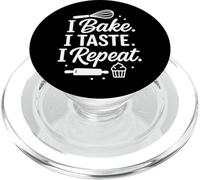 Bake Taste Repeat First Mothering Sunday Cute Baking Mom PopSockets PopGrip pour MagSafe