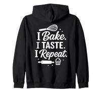 Bake Taste Repeat First Mothering Sunday Cute Baking Mom Sweat à Capuche