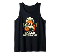 Baked with Love Baking Humour Red Panda Chef Débardeur