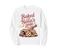 Baked with Nana's Love Rouleau à pâtisserie Motif Biscuit Sweatshirt