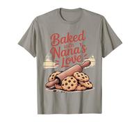 Baked with Nana's Love Rouleau à pâtisserie Motif Biscuit T-Shirt