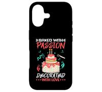 Baked with Passion Baking Cake Decorator Coque pour iPhone 17