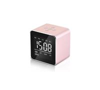 Bakeey V9 Mini Double Alarme Miroir Enceinte LED Bluetooth - Or rose
