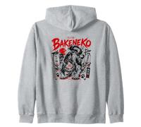 Bakeneko Scène d'horreur Japonaise Yokai Chat démon Sweat à Capuche