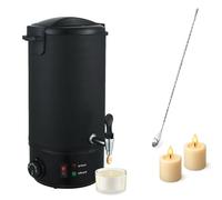 BAKENLON 8L Fondoir à Cire Électrique, Fondoir Cire Bougie, Acier Inoxydable Pot de Fusion Cire Bougie, Contrôle de la Température à 9 Niveaux, Température Réglable de 30-110 ℃