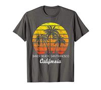 Baker Beach San Francisco California Sunset Palm Tree design T-Shirt