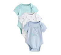 Baker by Ted Baker Bébé garçon Baker by Ted Baker Lot de 3 barboteuses à manches courtes, kl-bleu, 0 mois