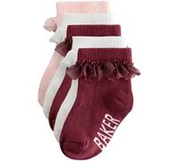 Baker by Ted Baker Chaussettes écru / rose / lie de vin, Taille 3-6 mths