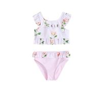 BAKER BY TED BAKER Fille Bikini rayé Ton sur Ton à Volants, 2 pièces Rose 6 Ans