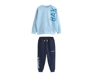 BAKER BY TED BAKER Garçon Ensemble pull oversize à motif et pantalon de jogging Bleu 9 Ans