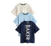 Baker by Ted Baker T-Shirt bleu marine / bleu clair / blanc naturel, Taille 134