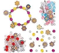 Baker Rose Bracelets à Breloques Fleurs - Lot de 3, Loisirs Créatifs pour Enfants (FC739)
