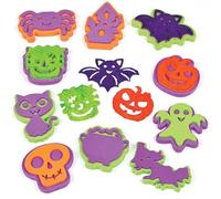 Baker Ross AF703 Tampons en Mousse Halloween Assortiment
