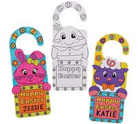 Baker Ross Affichettes de portes de Pâques (Paquet de 10) - Loisirs créatifs pour enfants et adultes AT508